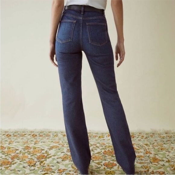 NWT Reformation Peyton High Rise Bootcut Jeans in Aegean Blue - Picture 5 of 12